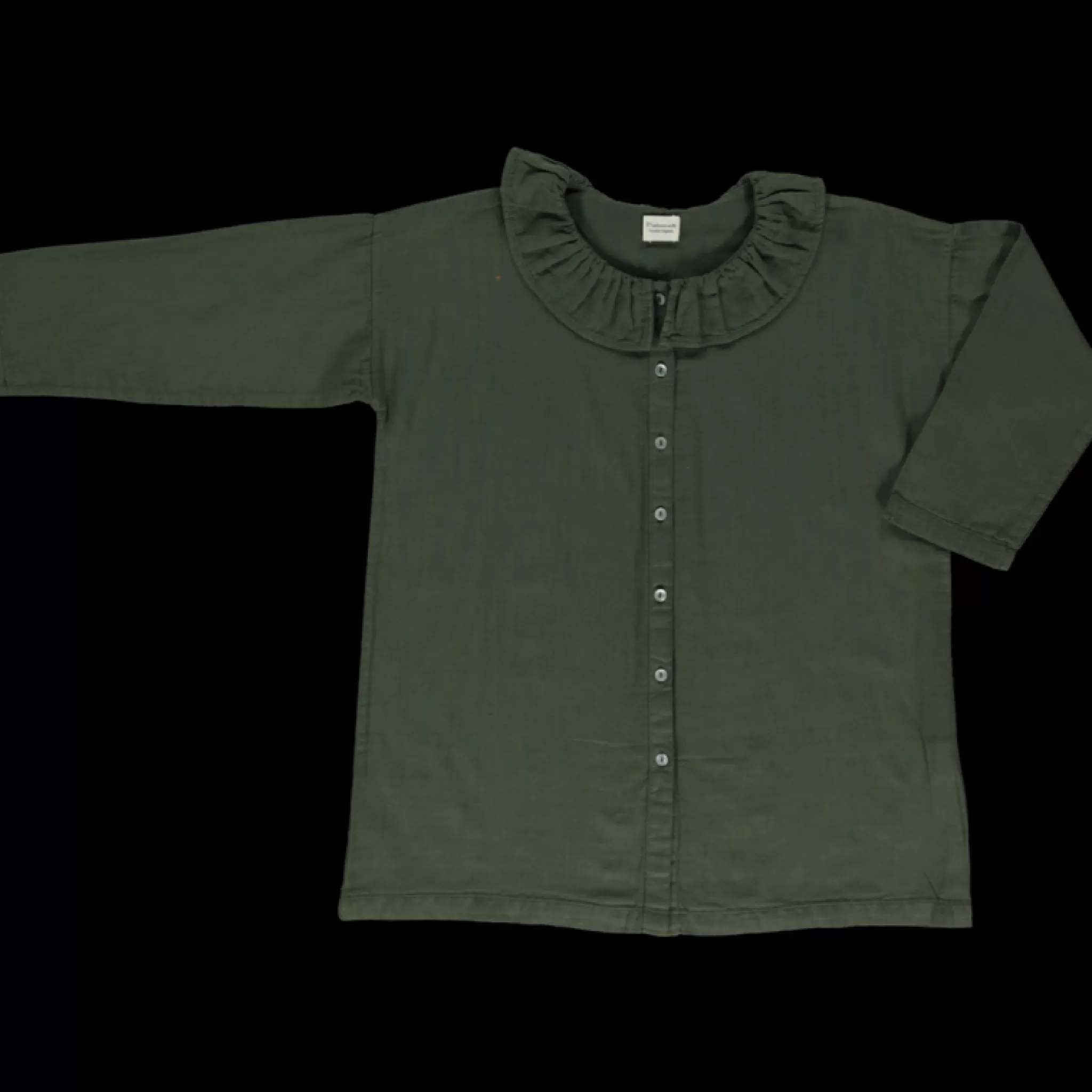 Enfant Poudre Organic Blouses & Chemises | BLOUSE ARONIE Forest Green