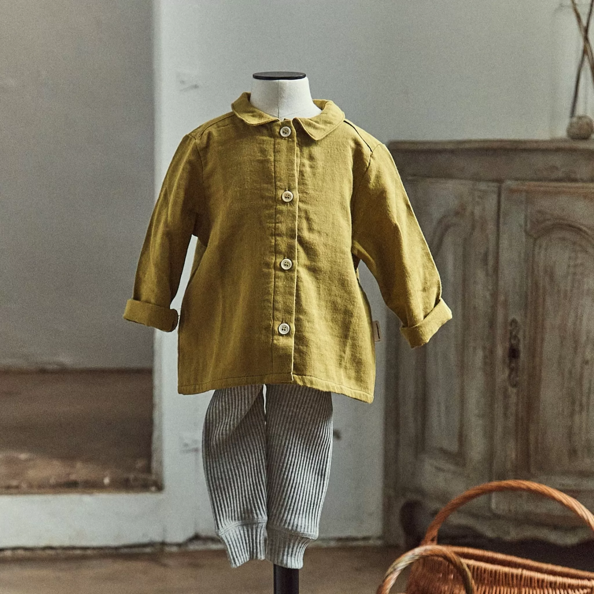 Enfant Poudre Organic Blouses & Chemises | Blouses & Chemises | BLOUSE BELLADONE Green Moss