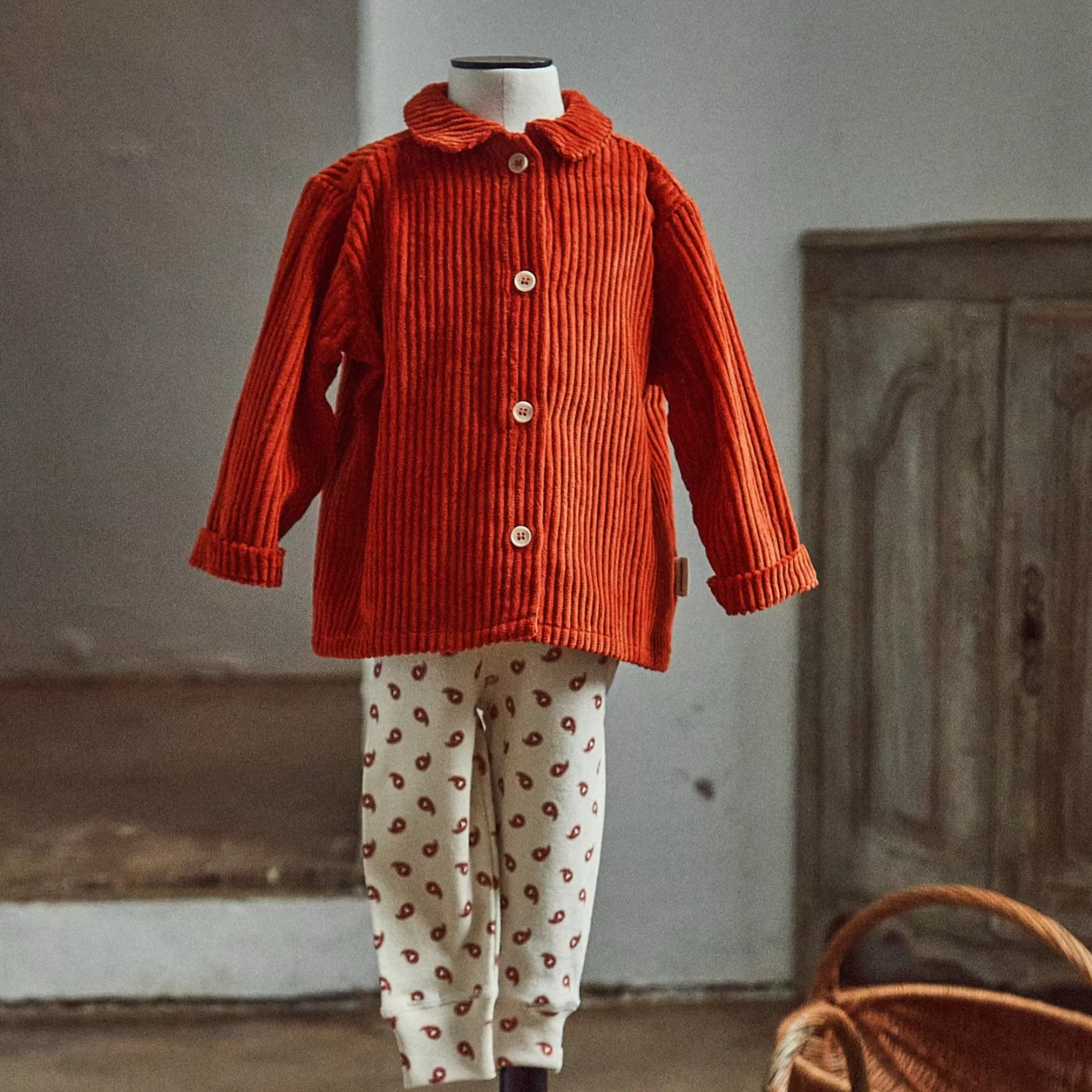 Enfant Poudre Organic Blouses & Chemises | Blouses & Chemises | BLOUSE BELLADONE VELOURS CÔTELÉ Rooïbos Tea