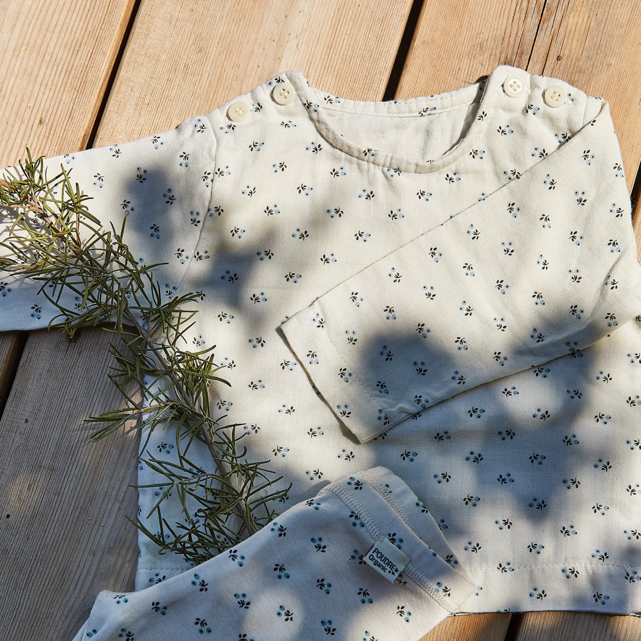 Enfant Poudre Organic Blouses & Chemises | BLOUSE HOUBLON Hors Saison Blue Surf