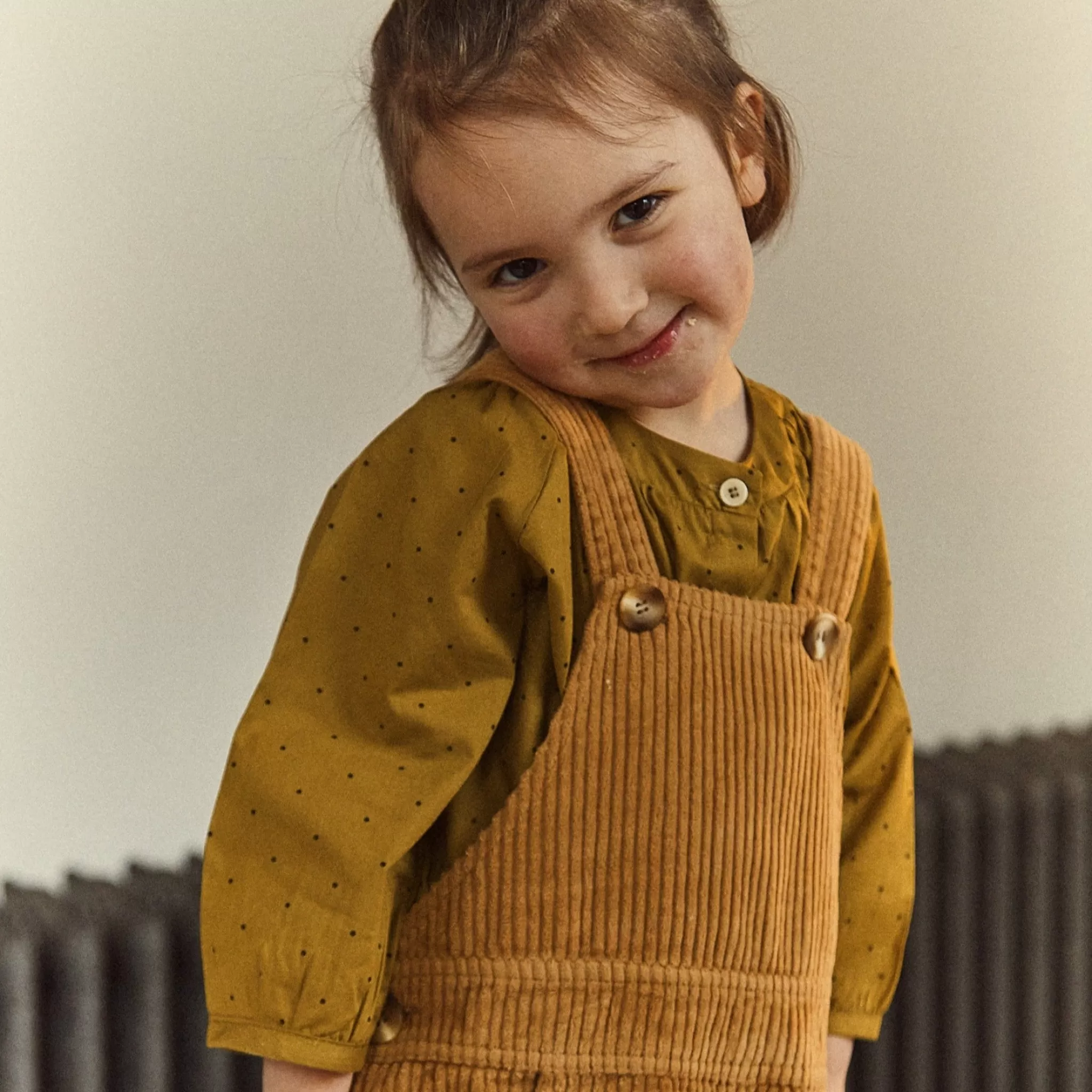 Enfant Poudre Organic Blouses & Chemises | Blouses & Chemises | BLOUSE PECAN Points Green Moss