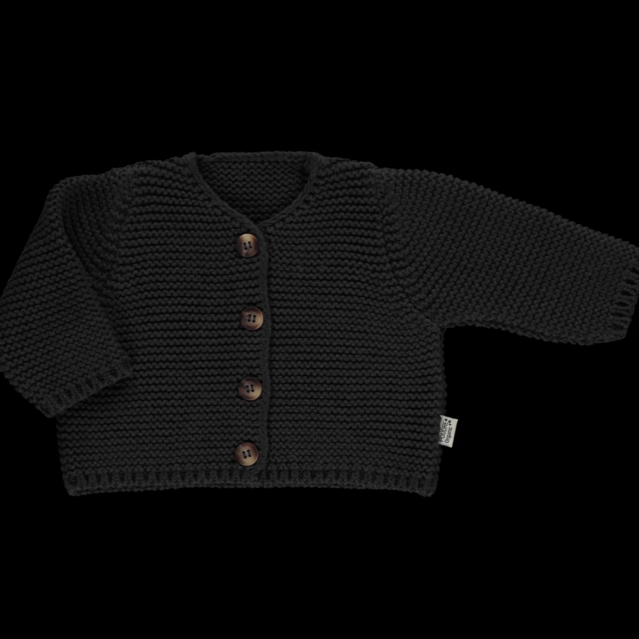 Poudre Organic Cardigans | CARDIGAN ASTER Pirate Black