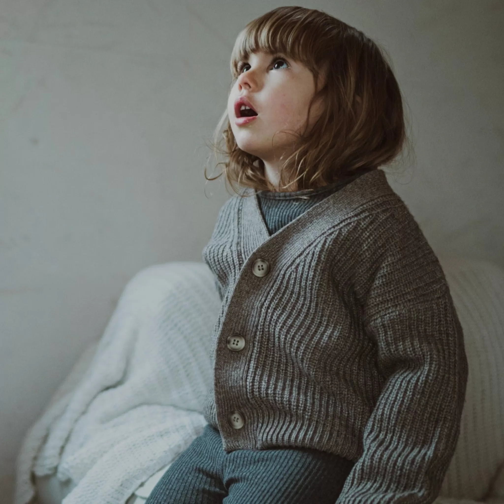 Enfant Poudre Organic Cardigans | Cardigans | CARDIGAN MATÉ LAINE