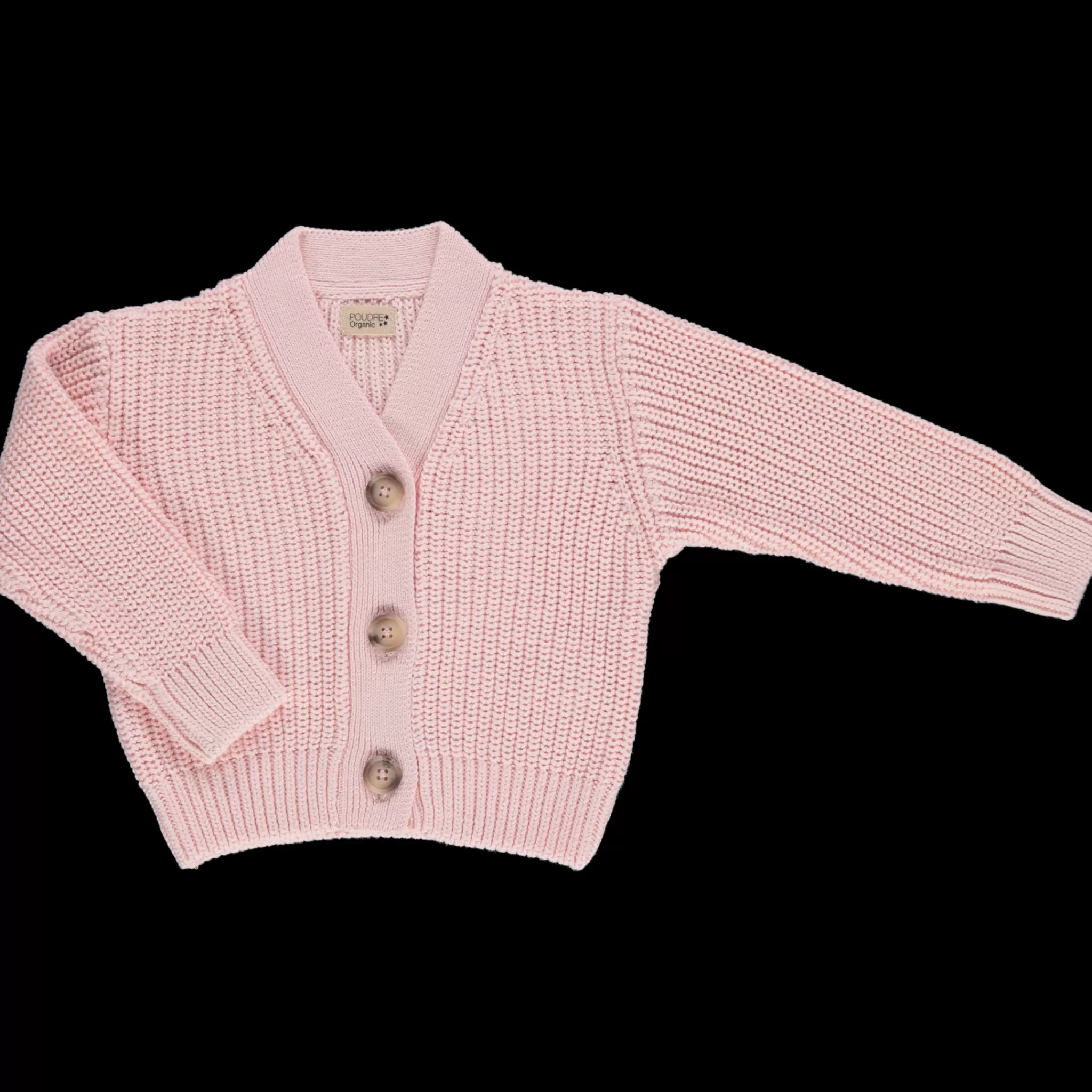 Enfant Poudre Organic Cardigans | Cardigans | CARDIGAN MATÉ Rose Pastel