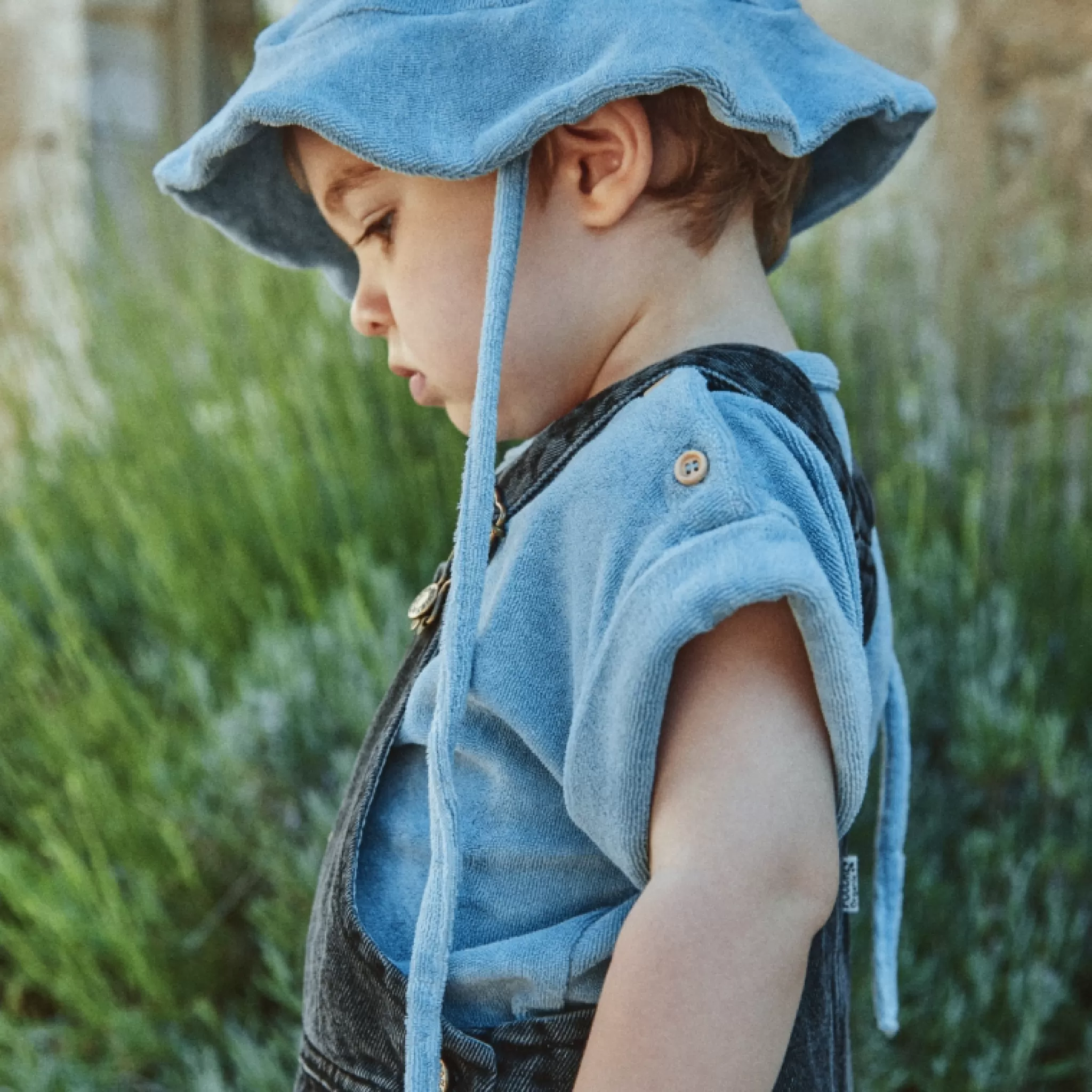 Poudre Organic Béguins, Bonnets Et Chapeaux | CHAPEAU PIVOINE ÉPONGE Blue Fog