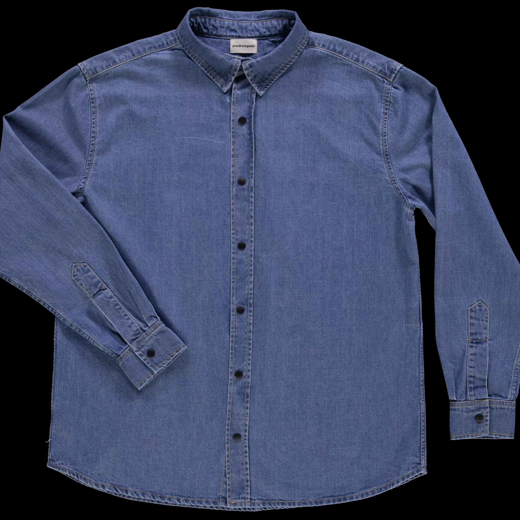 Homme Poudre Organic Chemises & Surchemises | CHEMISE KUMQUAT Denim Blue