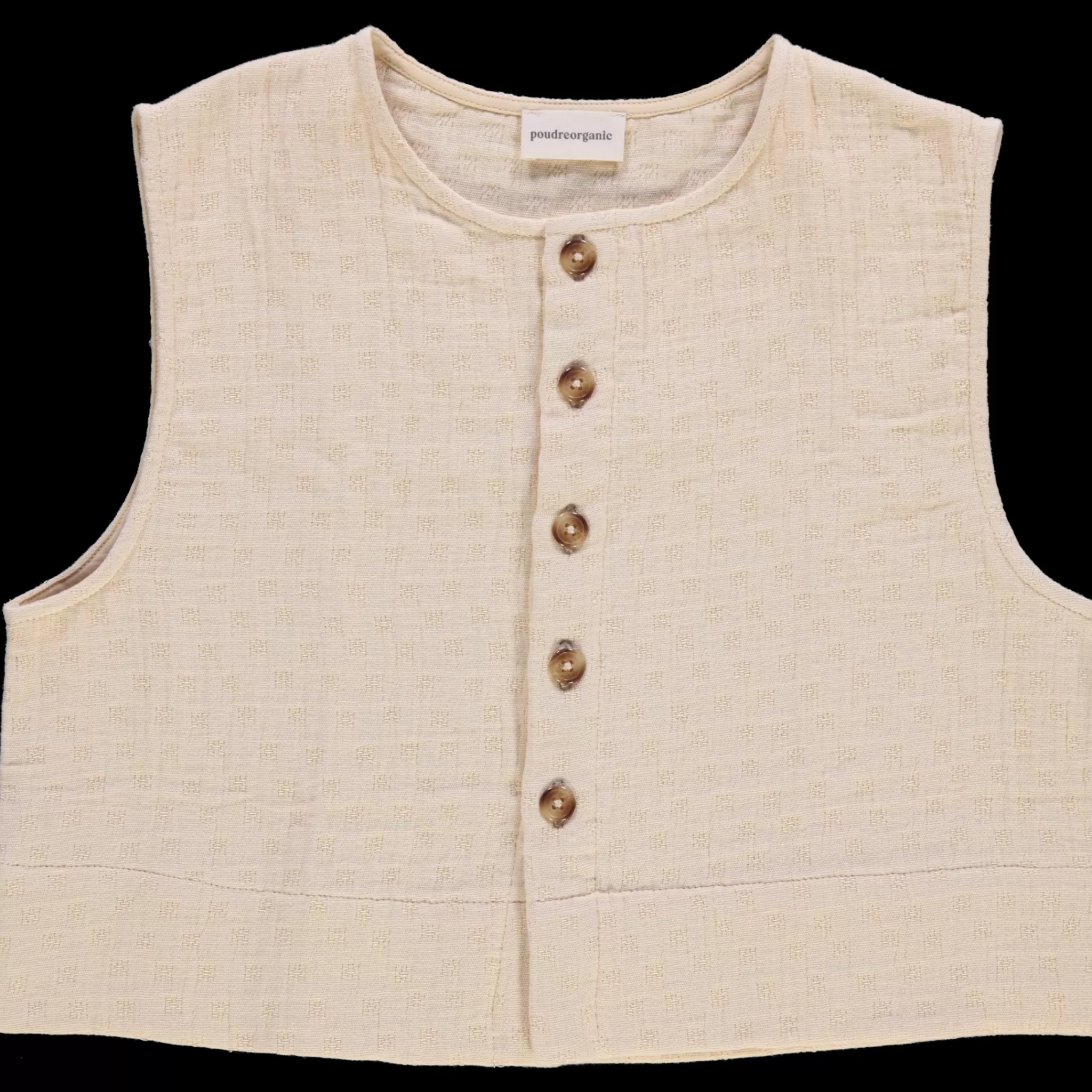 Enfant Poudre Organic Blouses & Chemises | CROP TOP VANILLE