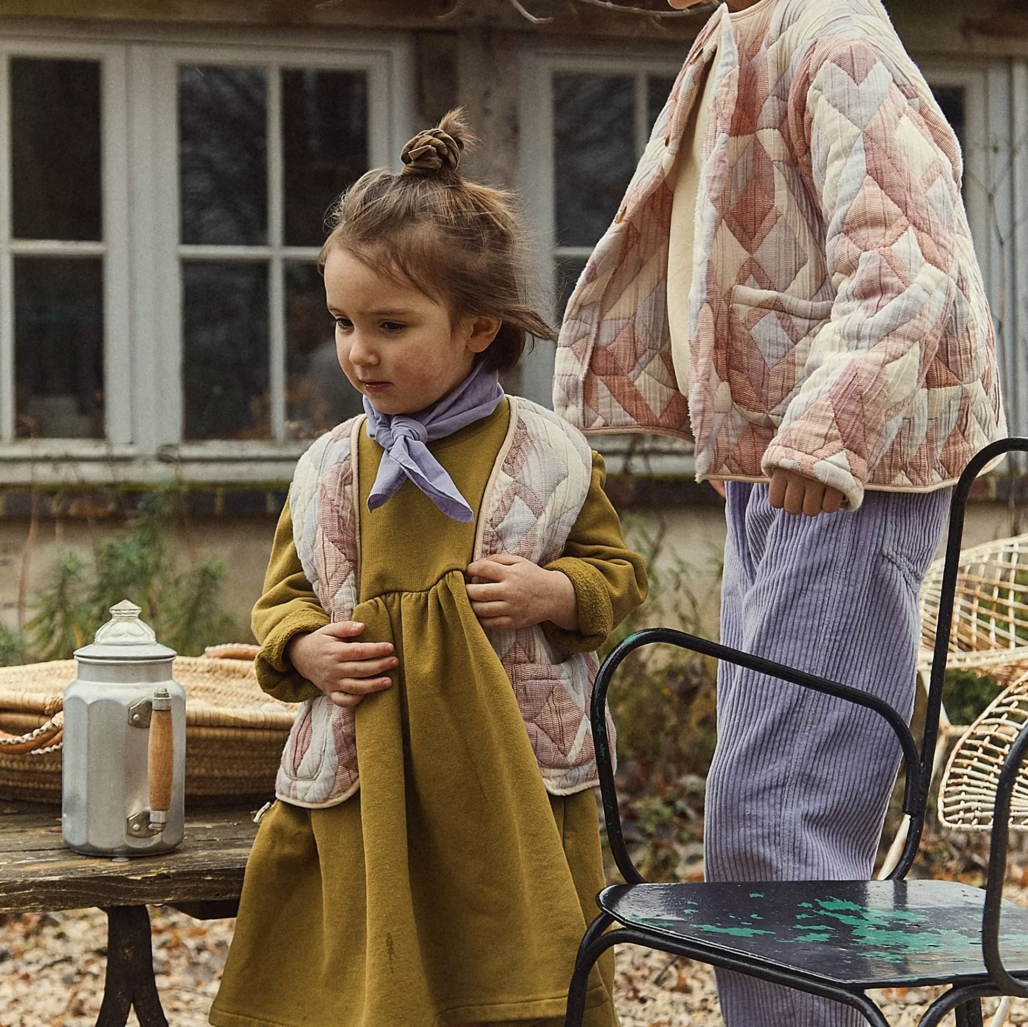 Enfant/Femme Poudre Organic Foulards | Foulards | FOULARD TOURNESOL BRODÉ Lavender Aura