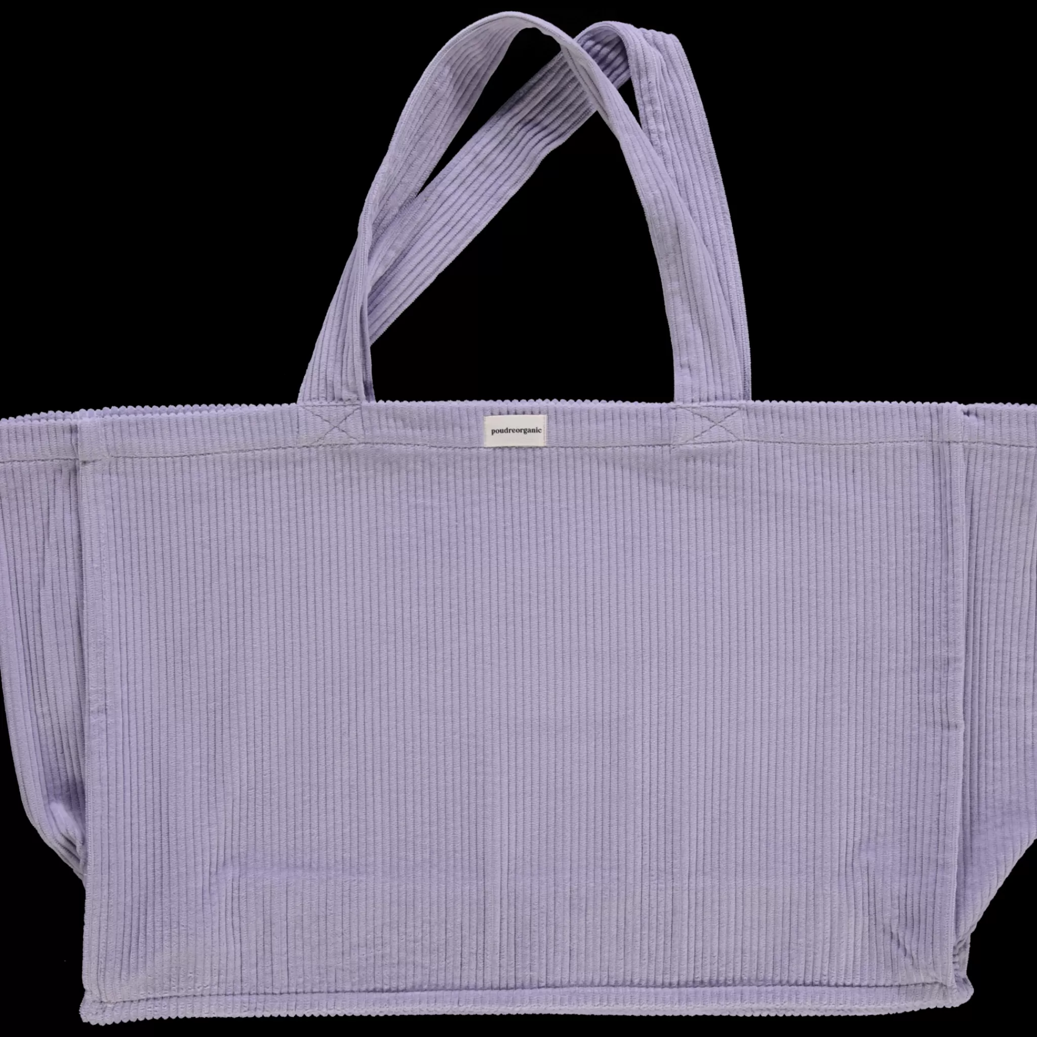 Enfant Poudre Organic Sacs | Sacs | GRAND CABAS VIGNE VELOURS CÔTELÉ Lavender Aura