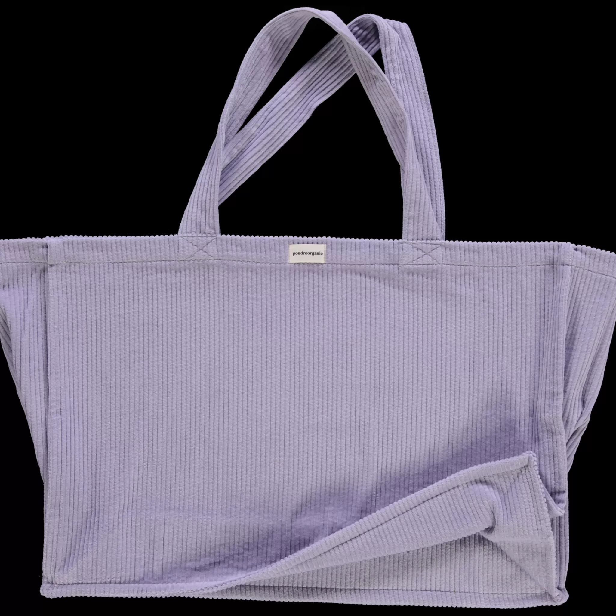 Enfant Poudre Organic Sacs | Sacs | GRAND CABAS VIGNE VELOURS CÔTELÉ Lavender Aura