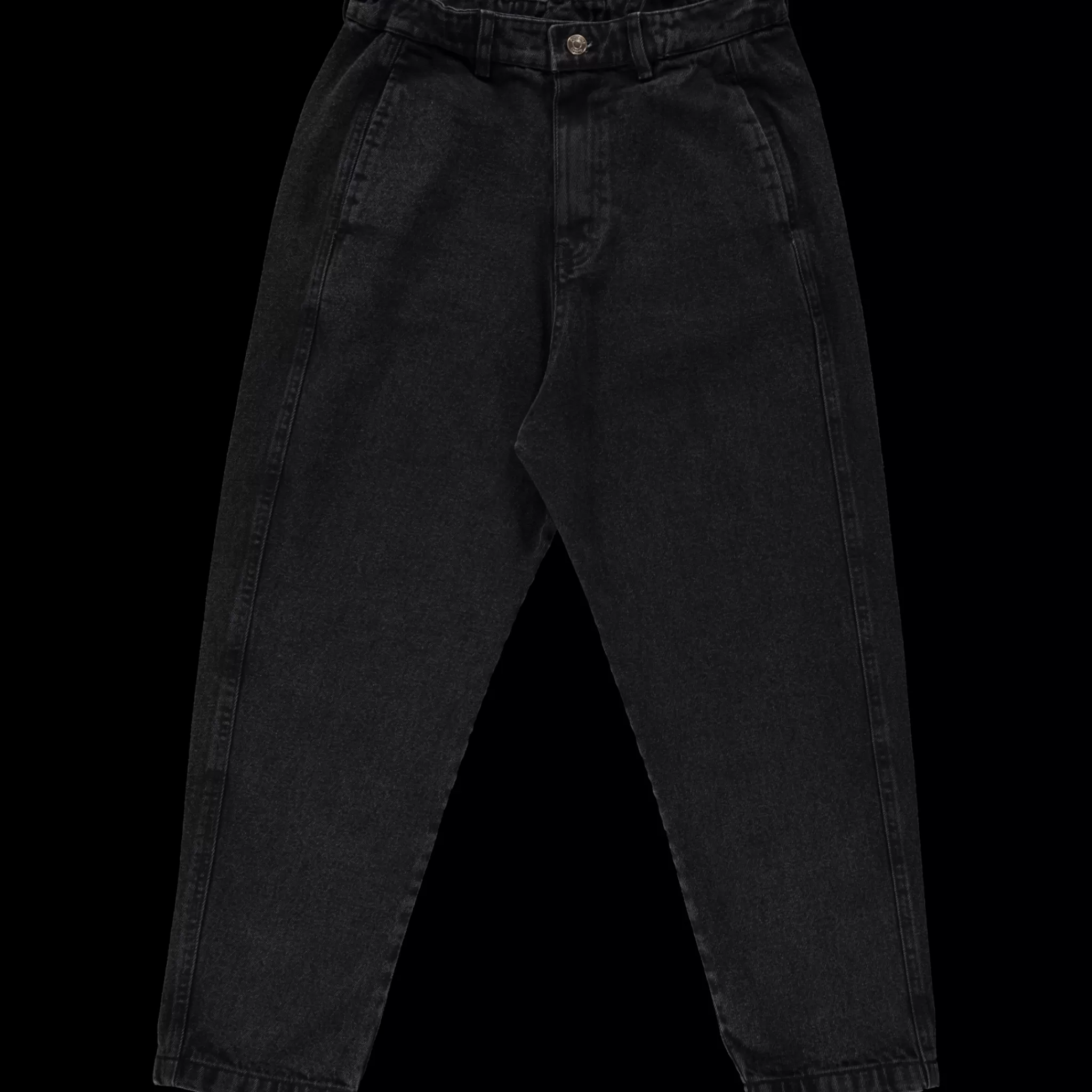 Enfant/Femme Poudre Organic Pantalons | Pantalons & Leggings | PANTALON CAROTTE Denim Noir