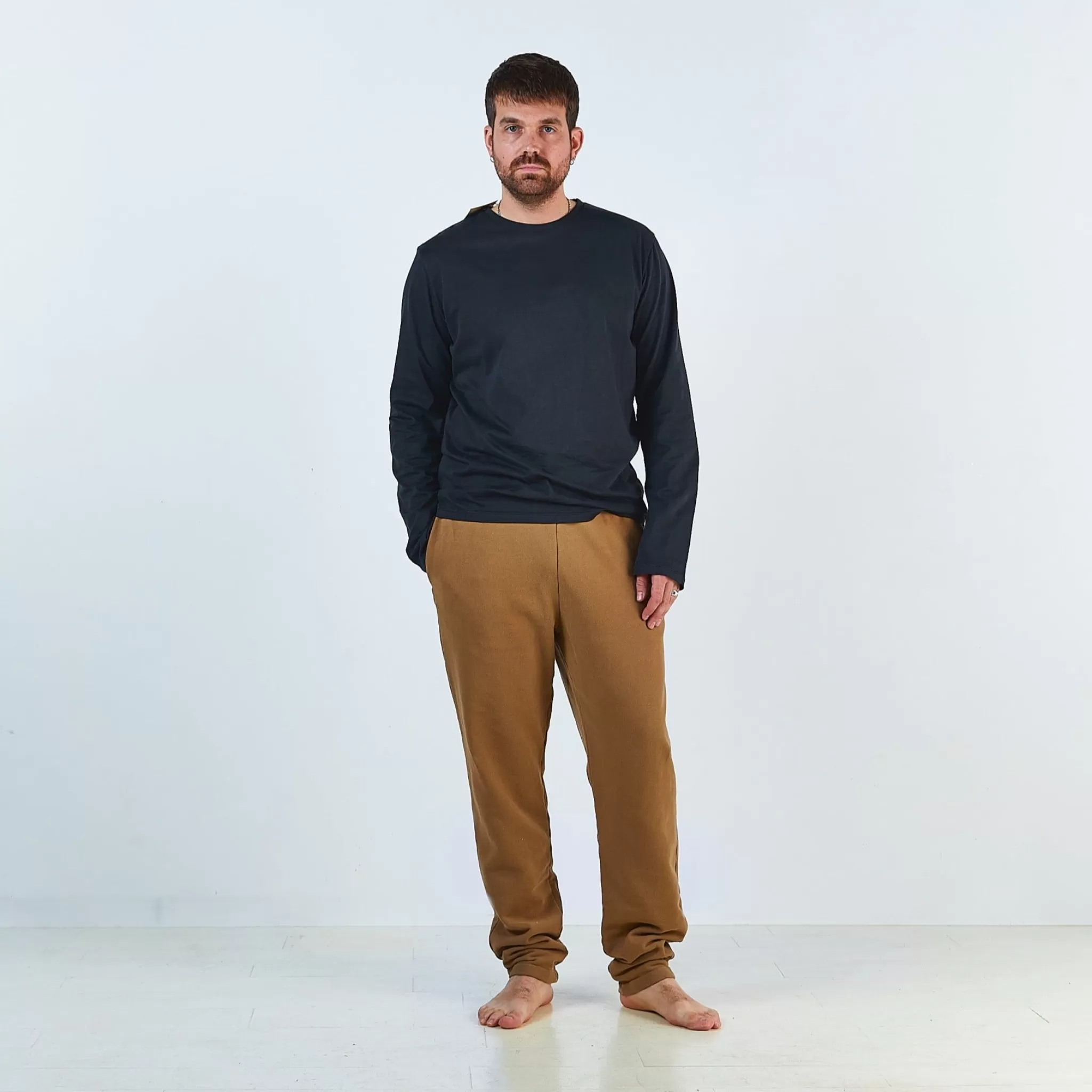 Homme Poudre Organic Pantalons | PANTALON ÉCORCE MOLLETON