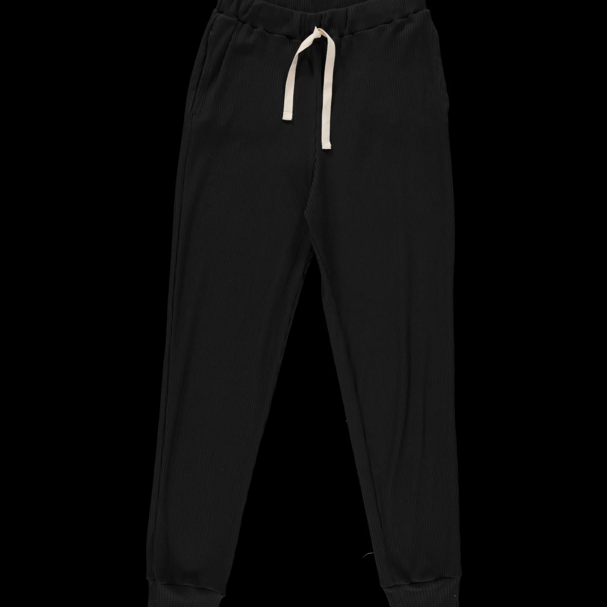 Femme Poudre Organic Homewear | Pantalons & Leggings | PANTALON ONONIS CÔTELÉ Pirate Black