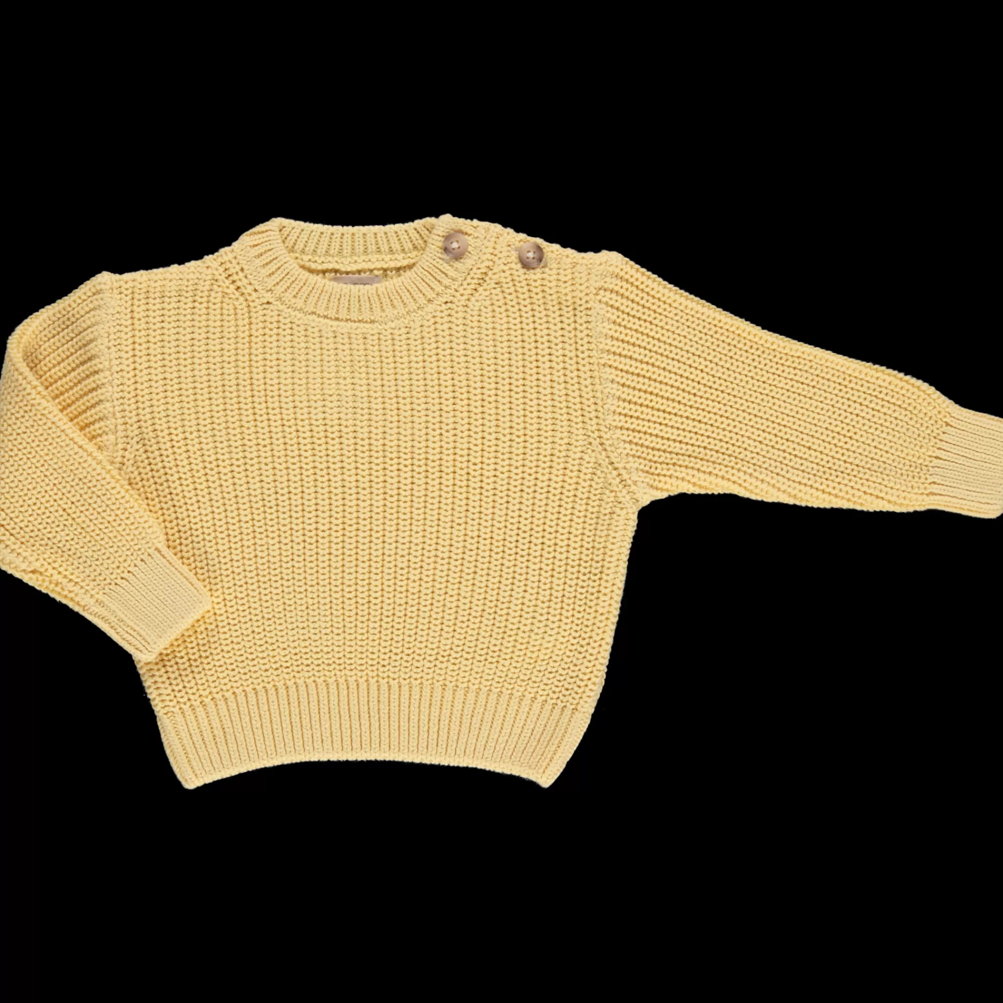 Enfant Poudre Organic Pulls | Pulls | PULL PISSENLIT COTON Jaune Pastel