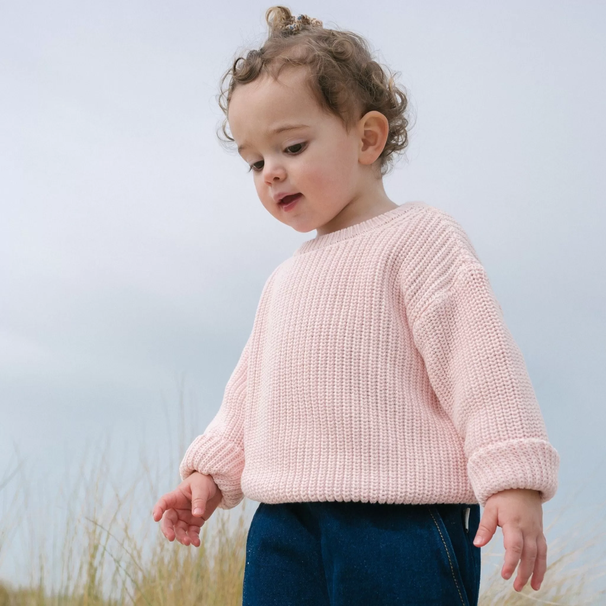 Enfant Poudre Organic Pulls | Pulls | PULL PISSENLIT COTON Rose Pastel