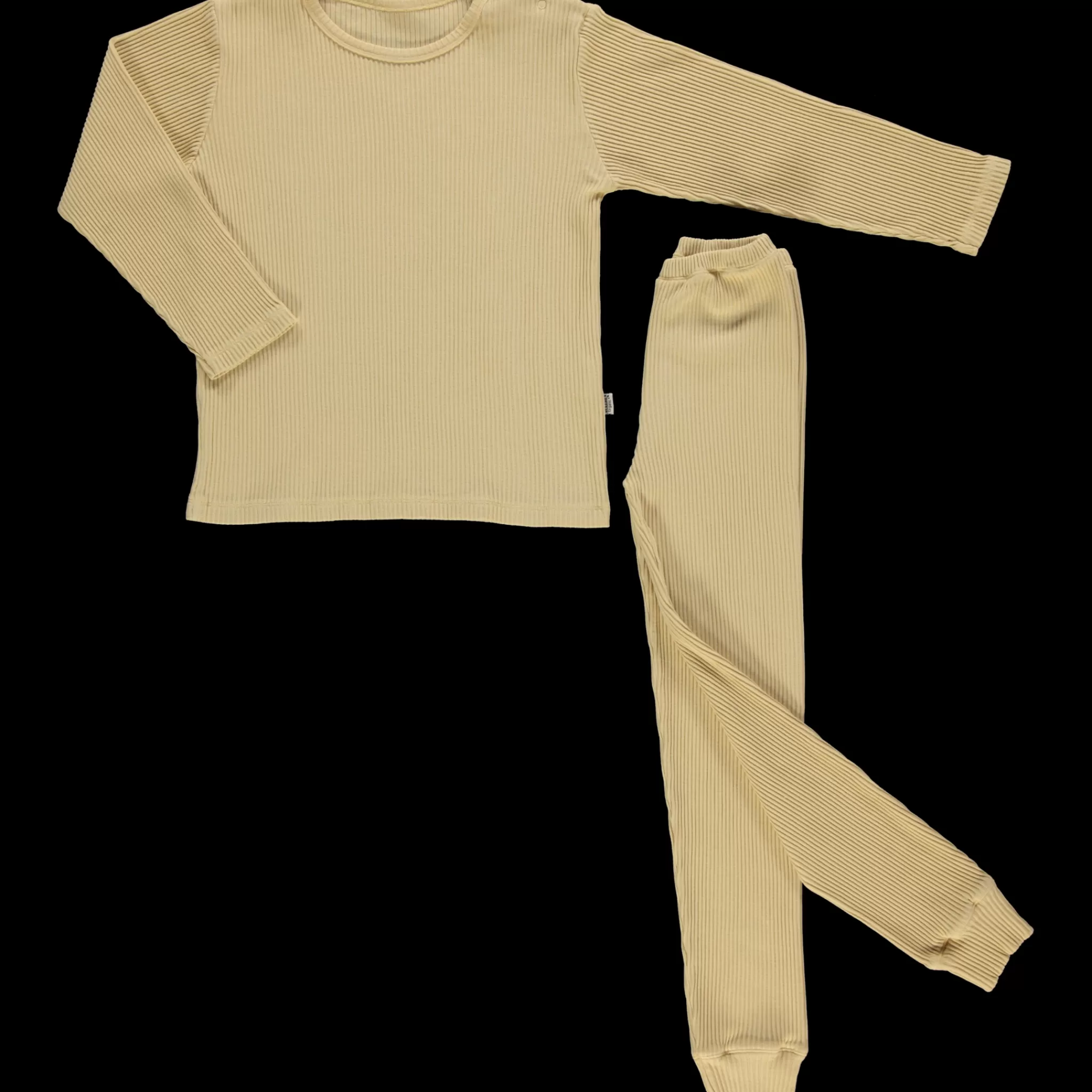 Enfant Poudre Organic Pyjamas | PYJAMA ARBOUSIER CÔTELÉ Sahara Sun