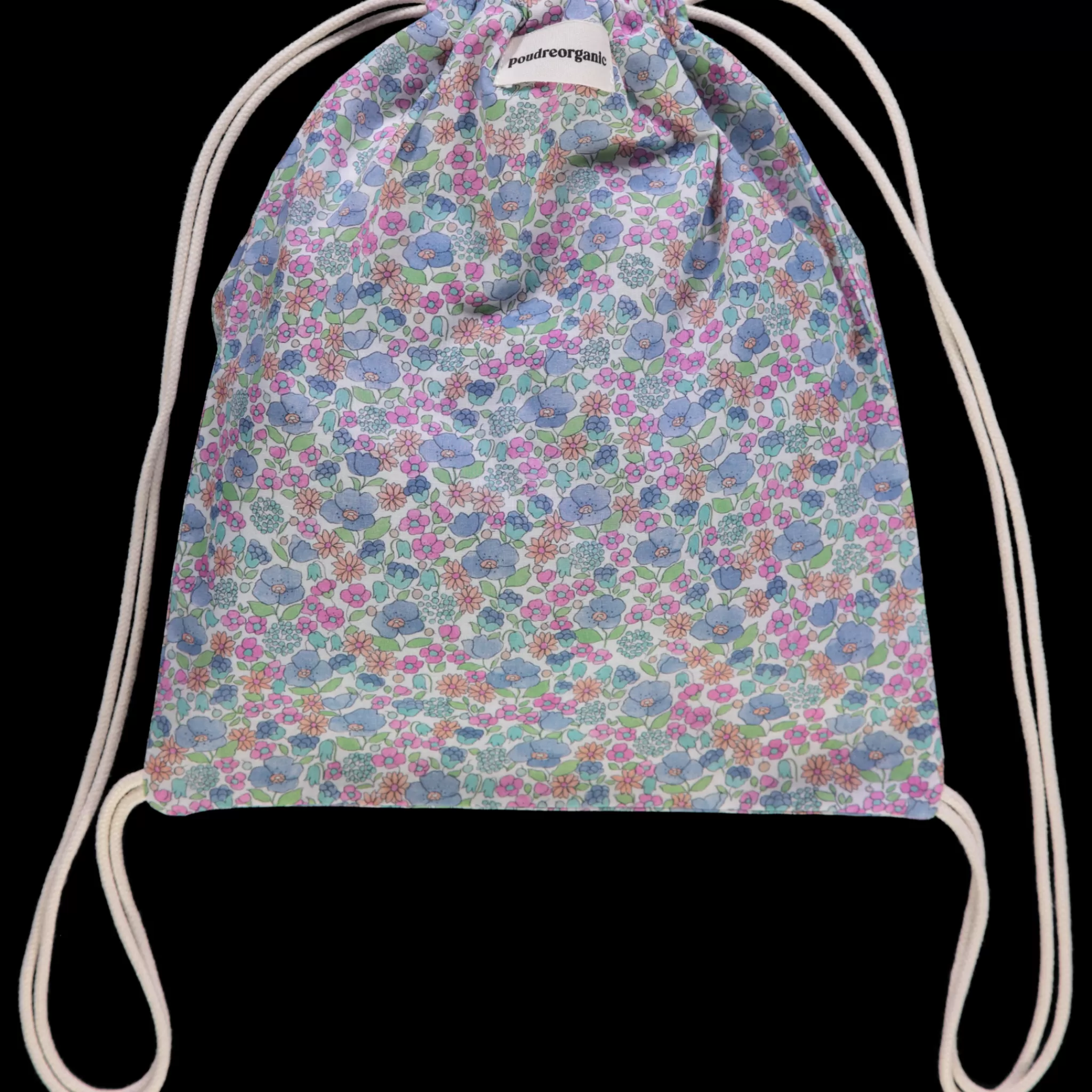 Enfant Poudre Organic Sacs | SAC CAROUBE Flowery Blue