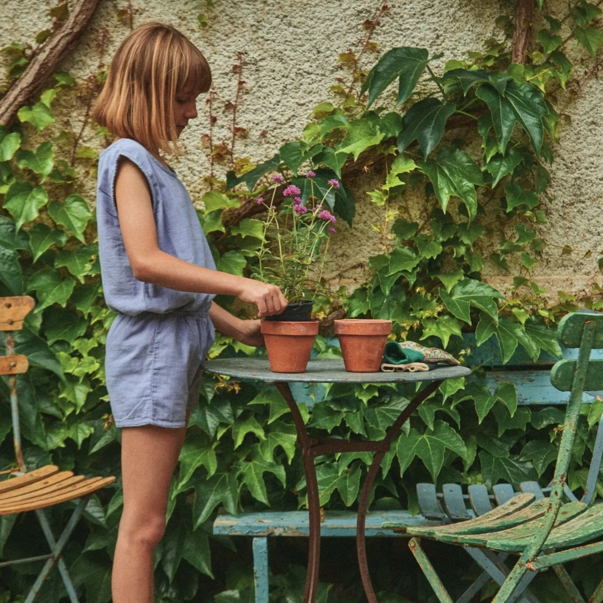 Enfant Poudre Organic Bloomers & Shorts | SHORT CARDAMOME Lavender Aura