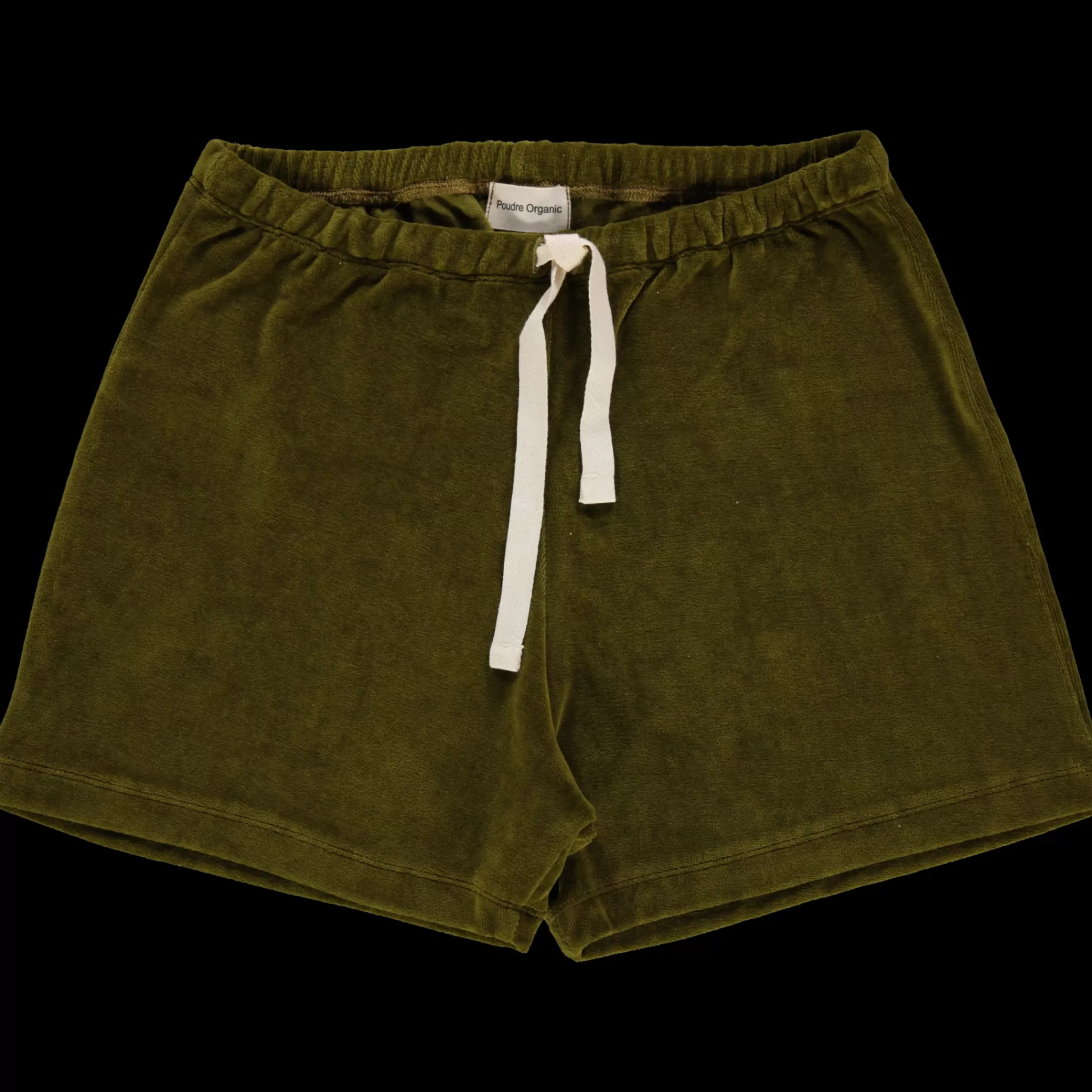 Femme Poudre Organic Shorts | SHORT HORTENSIA VELOURS Fir Green