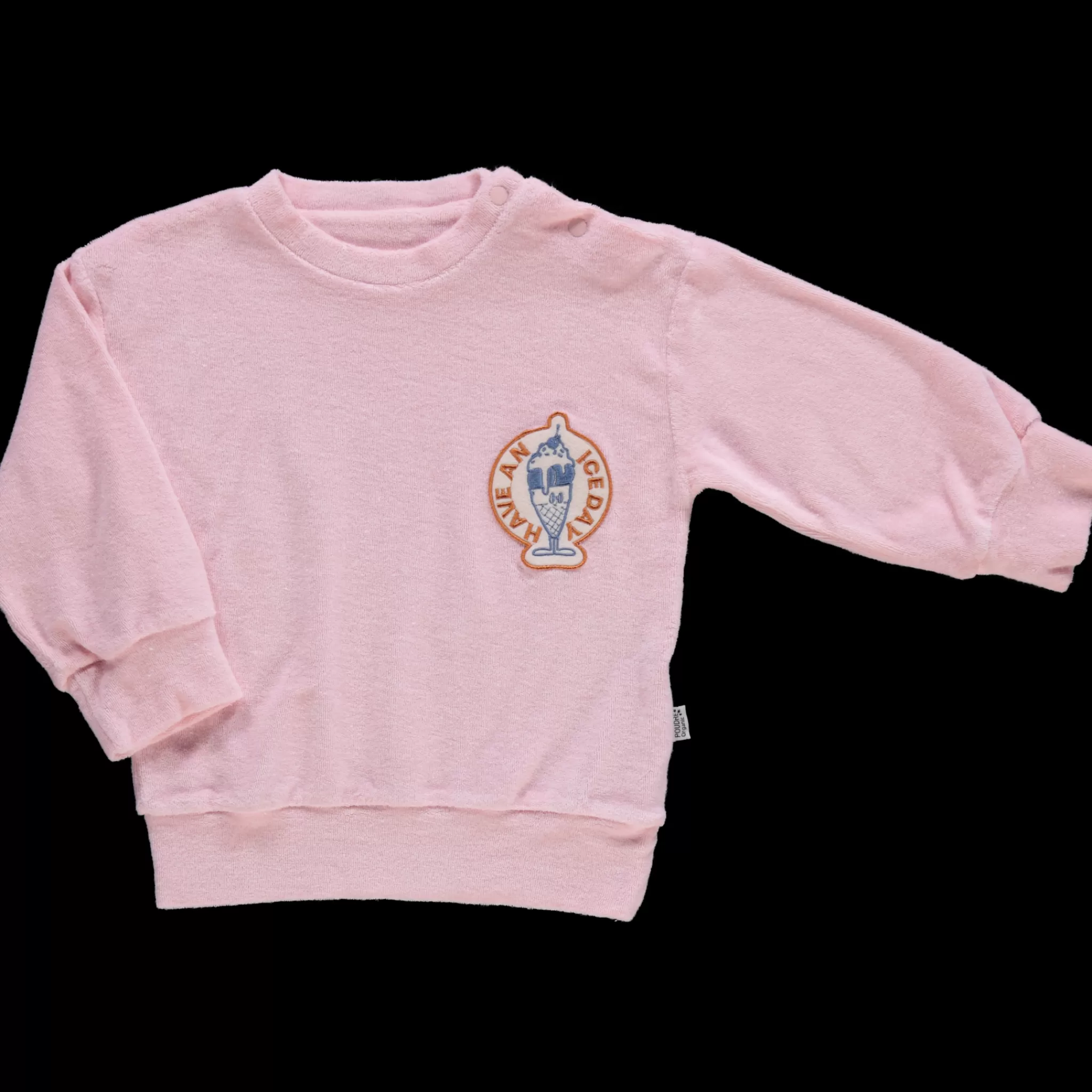 Enfant Poudre Organic Sweatshirts | Sweatshirts | SWEATSHIRT CASSANDRE ICE-CREAM Rose Quartz