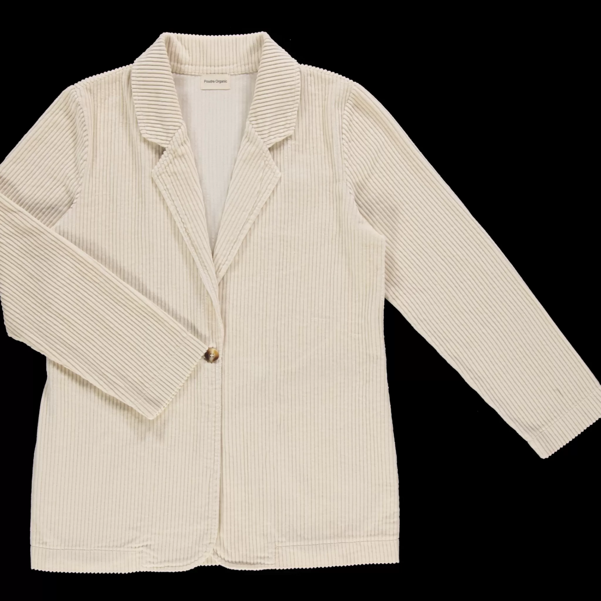 Femme Poudre Organic Vestes | VESTE BLAZER VELOURS CÔTELÉ Almond Milk